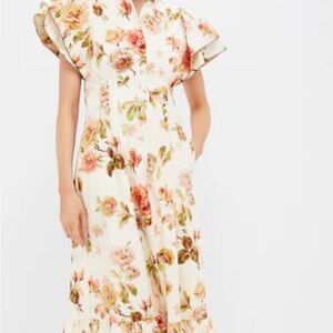 Tuckernuck Floral Print Midi Dress NWT